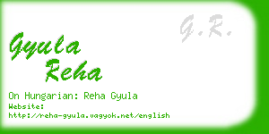 gyula reha business card